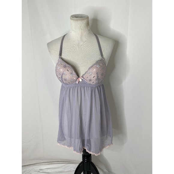 Women’s size small Jessica Simpson lavender lace nighty - Picture 2 of 8